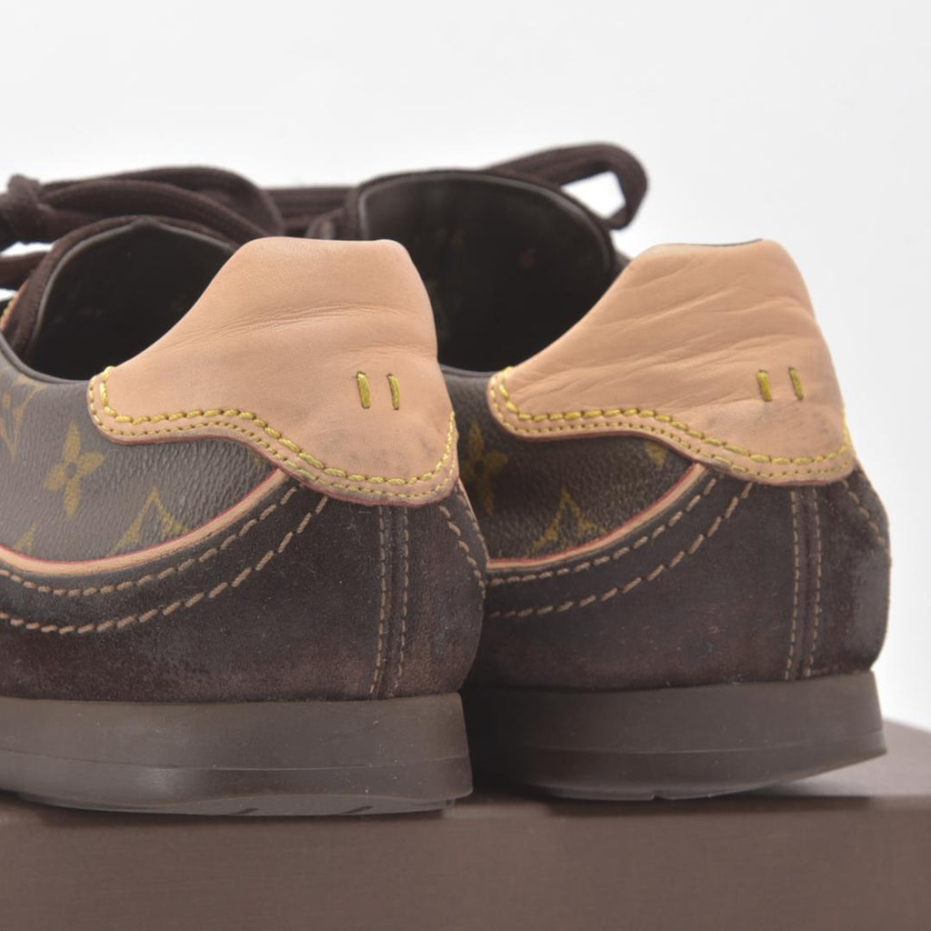 Louis Vuitton Monogram Sneakers 6 Suede Brown Box — view 8