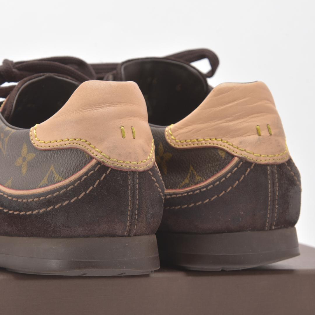Louis Vuitton Monogram Sneakers 6 Suede Brown Box — view 8