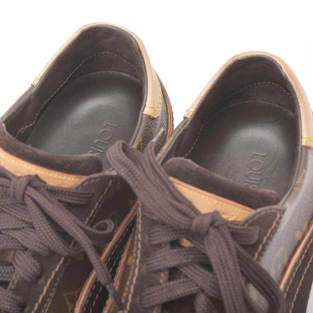 Louis Vuitton Monogram Sneakers 6 Suede Brown Box — view 9