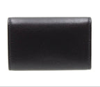 Gucci Interlocking Leather 6 Row Key Case Key Holder : Black