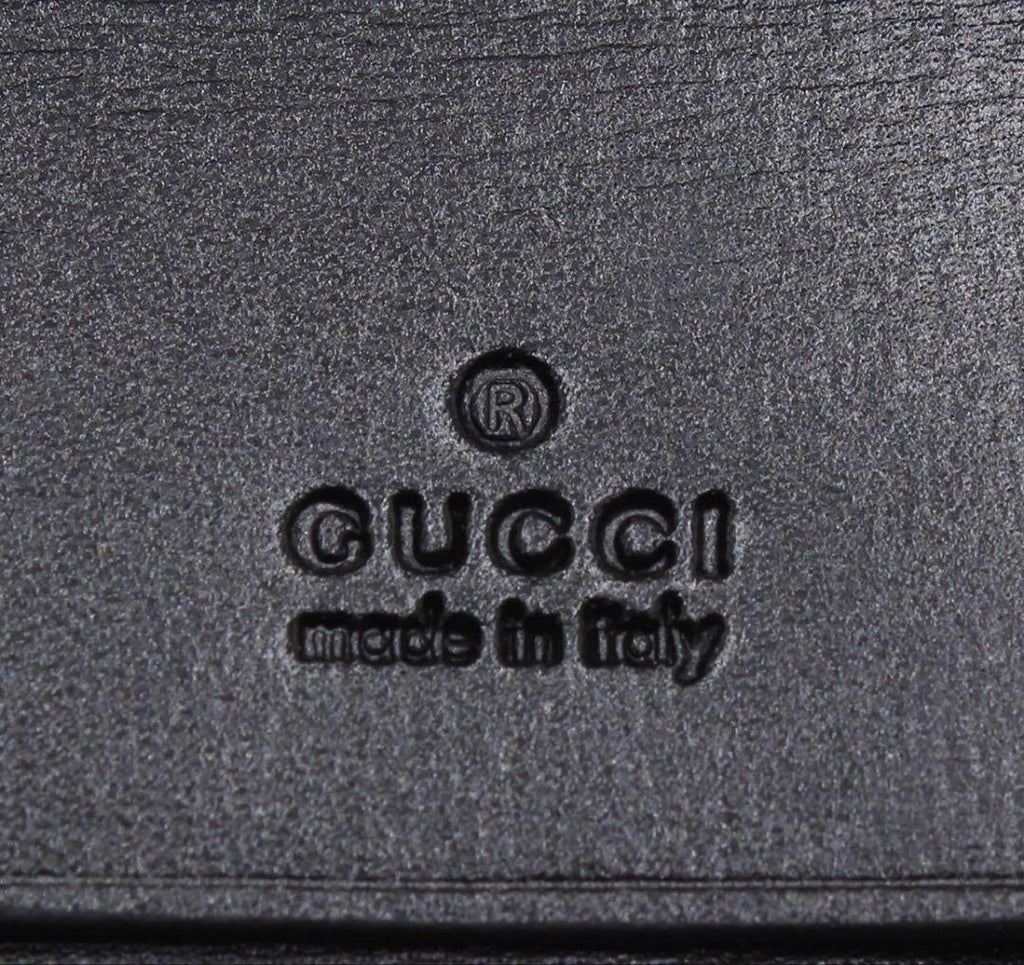 Gucci Interlocking Leather 6 Row Key Case Key Holder : Black