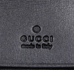 Gucci Interlocking Leather 6 Row Key Case Key Holder : Black