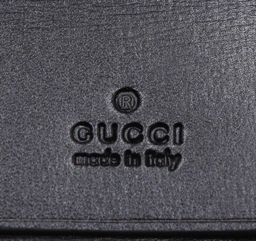 Gucci Interlocking Leather 6 Row Key Case Key Holder : Black