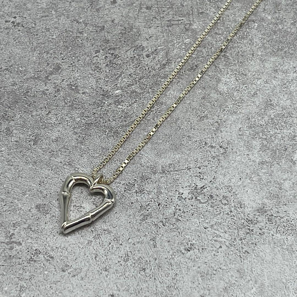 Gucci Bamboo Heart Necklace Venetian Chain