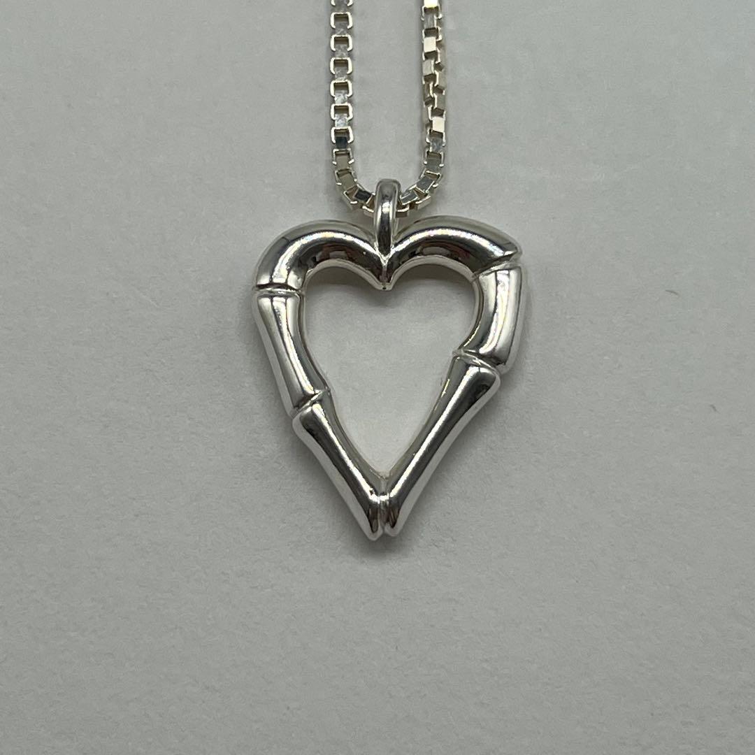 Gucci Bamboo Heart Necklace Venetian Chain — view 4