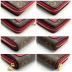 Louis Vuitton Portefeuille Lou Fuchsia Monogram Red Wallet — view 9