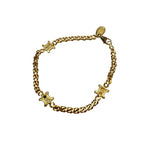Celine Triomphe Gold Bangle Bracelet Rhinestone — view 3