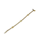 Celine Triomphe Gold Bangle Bracelet Rhinestone — view 6