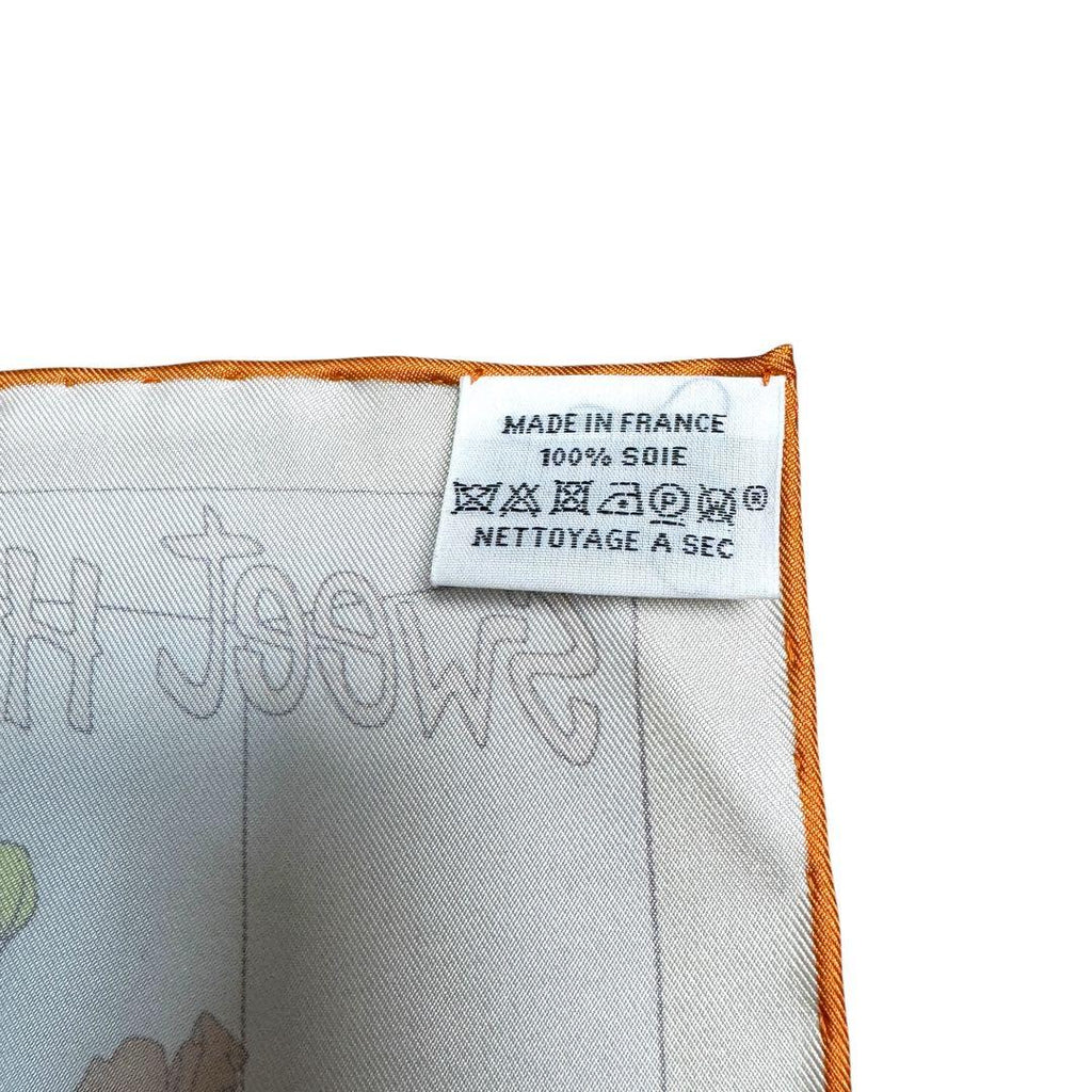 Hermes Carre 90 Scarf Favorite Places Baptiste Vilo Silk — view 6