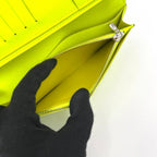 Louis Vuitton Taigarama Portefeuille Brazza Neon Yellow Wallet — view 6