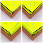 Louis Vuitton Taigarama Portefeuille Brazza Neon Yellow Wallet — view 9