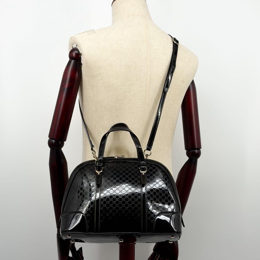Gucci Micro Guccissima 2-Way Handbag Imprime Black — view 5