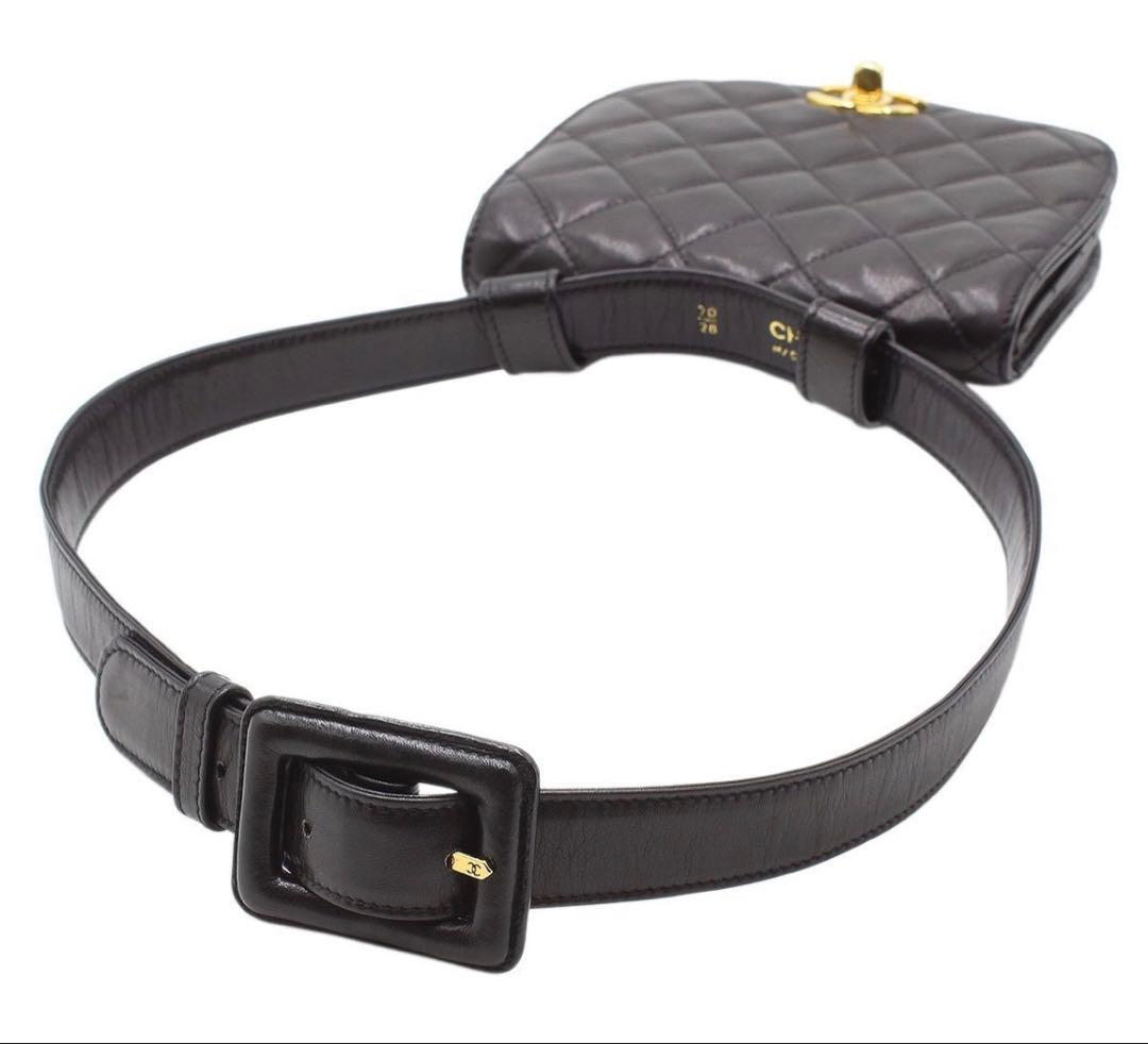 Chanel CC Logo Quilted Mini Waist Pouch — view 2