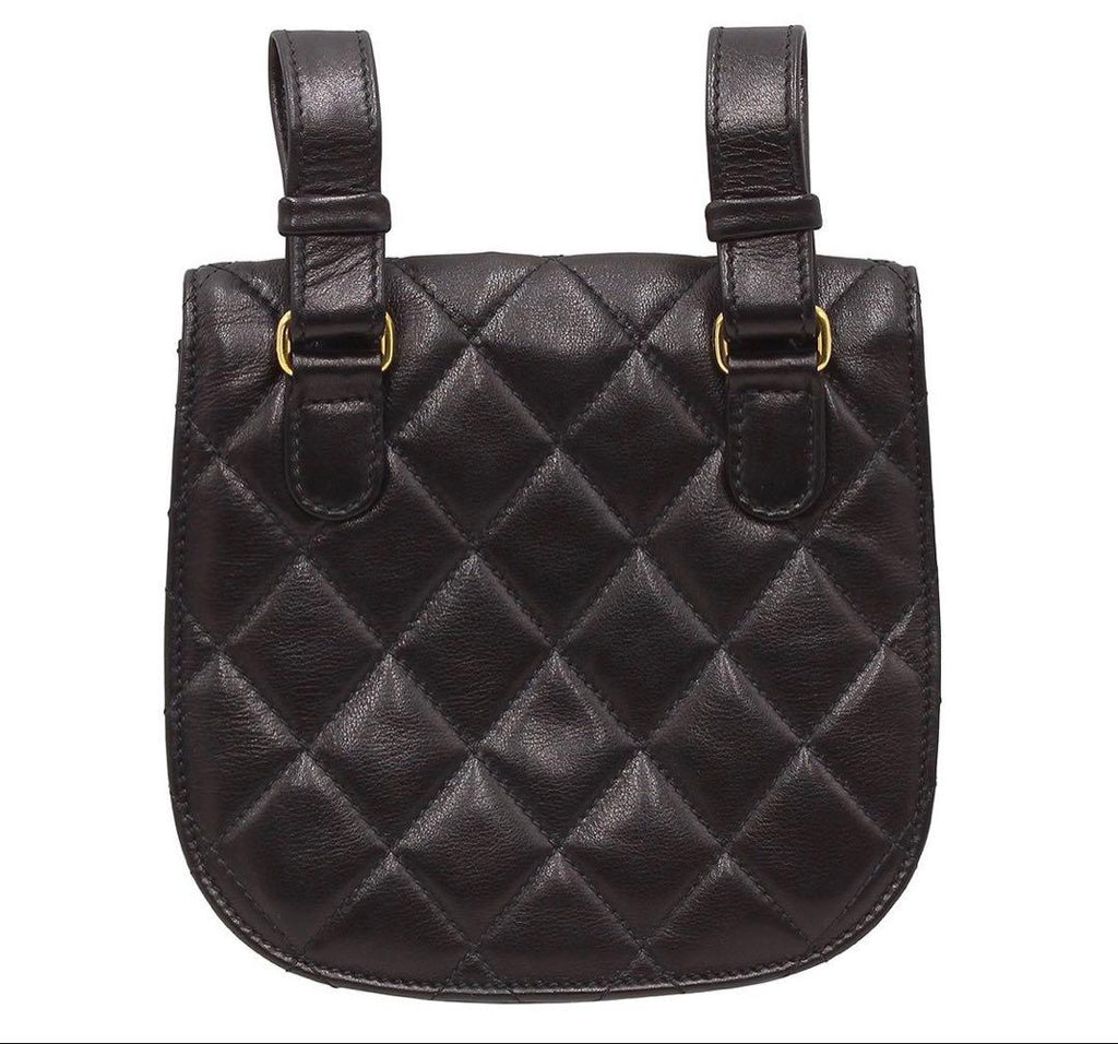 Chanel CC Logo Quilted Mini Waist Pouch — view 3