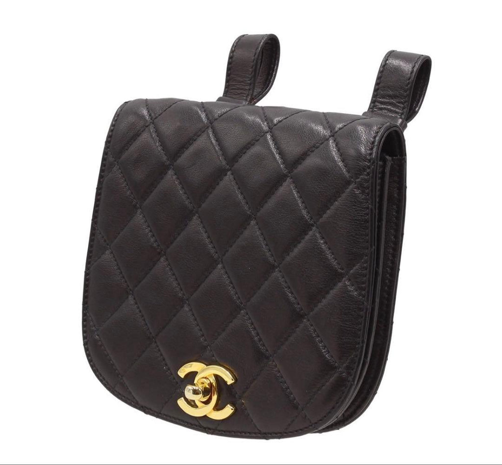 Chanel CC Logo Quilted Mini Waist Pouch — view 4