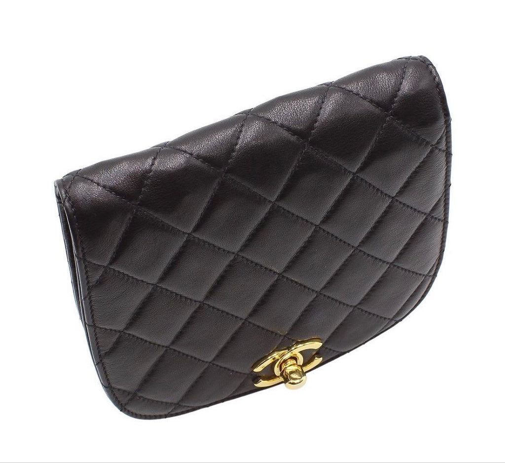 Chanel CC Logo Quilted Mini Waist Pouch — view 5