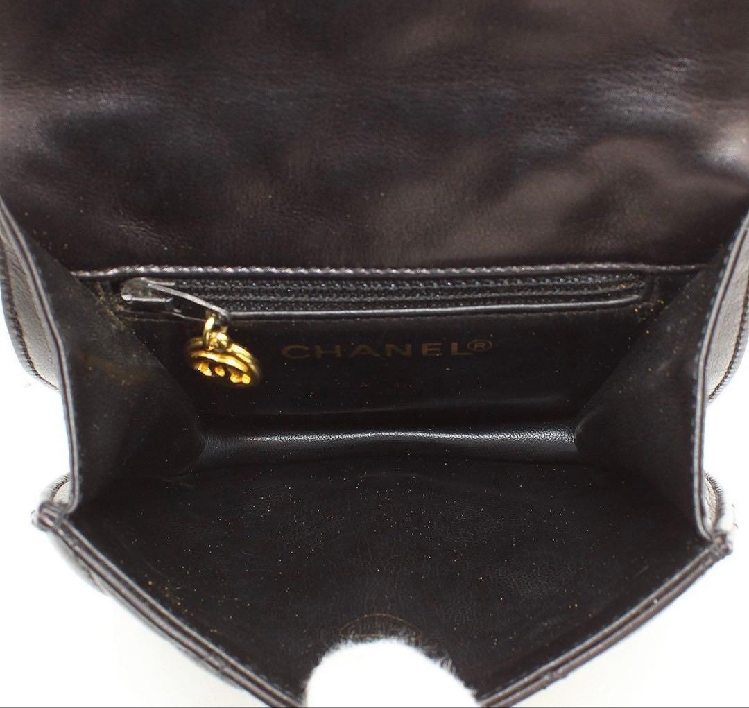 Chanel CC Logo Quilted Mini Waist Pouch — view 9