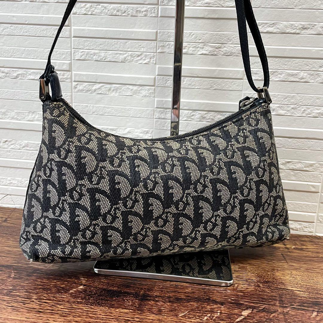Dior Trotter Canvas Pouch Shoulder Bag — view 3