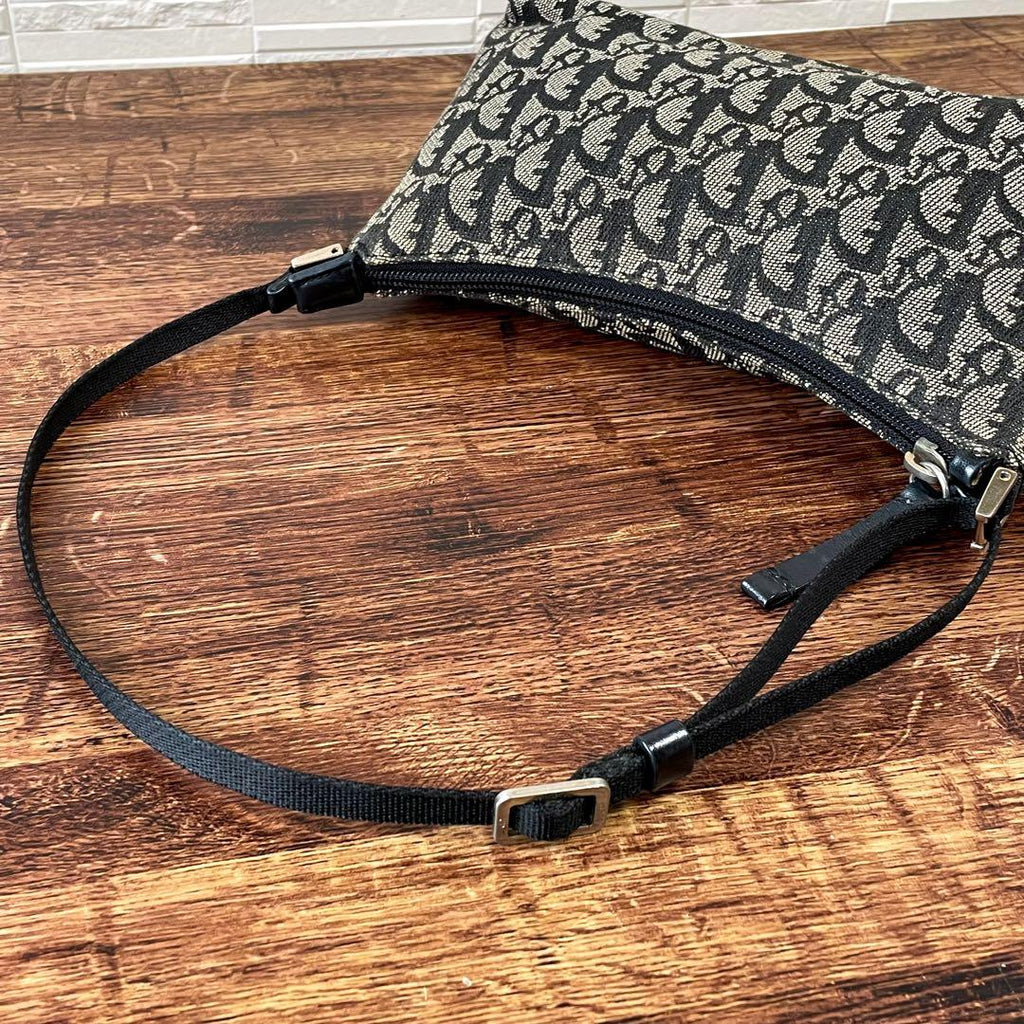 Dior Trotter Canvas Pouch Shoulder Bag — view 7