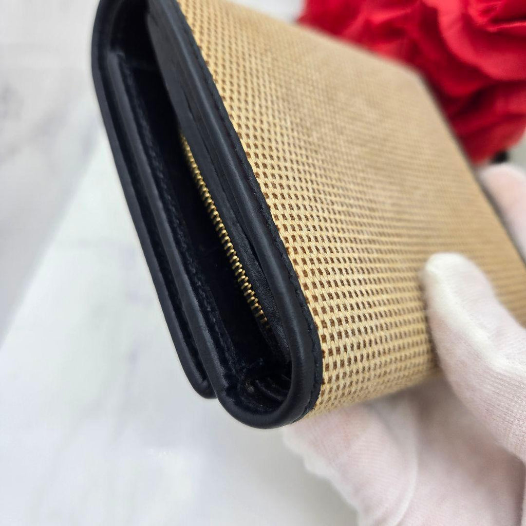 Gucci Fold Wallet Horsebit Canvas Navy — view 7