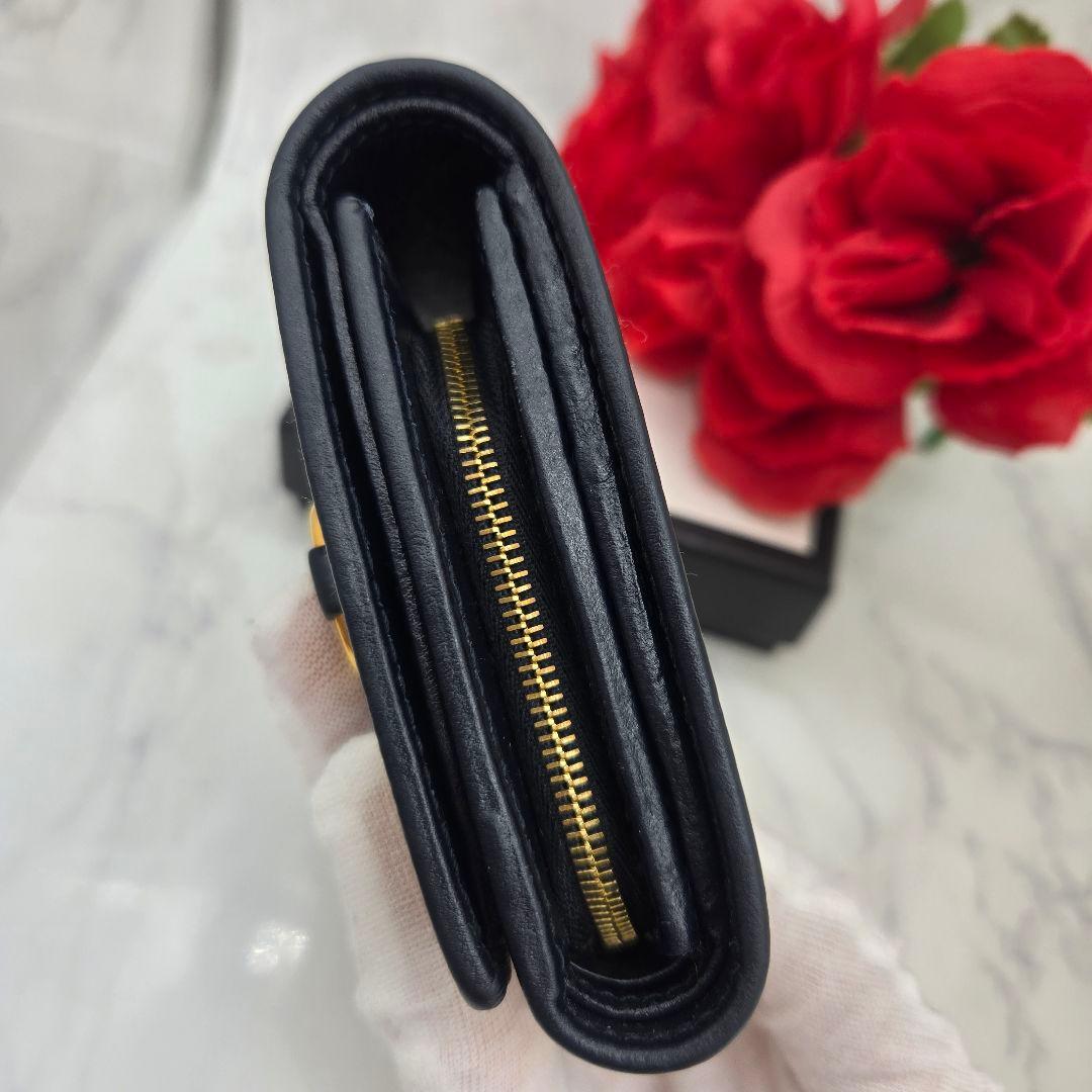 Gucci Fold Wallet Horsebit Canvas Navy — view 8