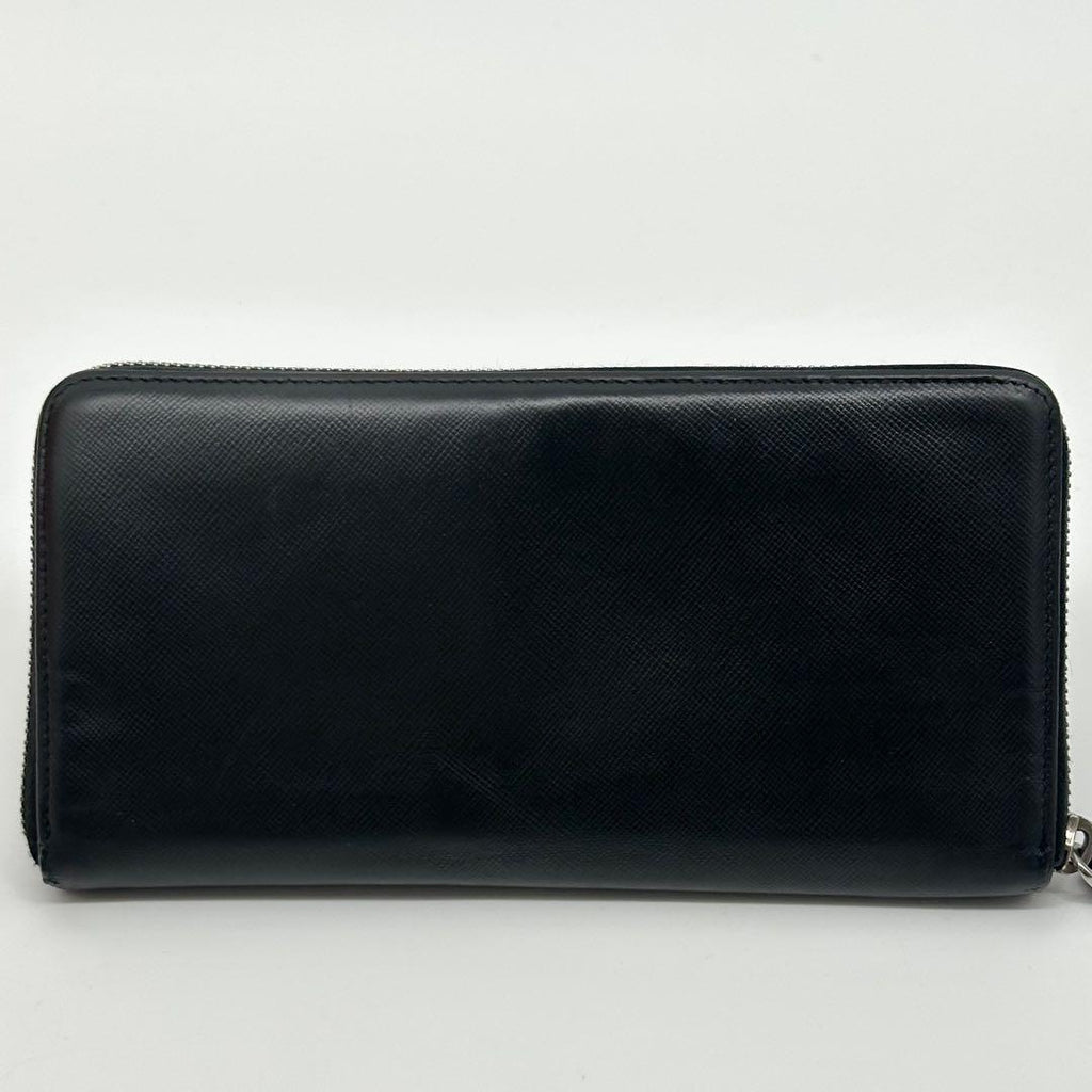 Prada Saffiano Organizer Leather Zip Around Wallet — view 3