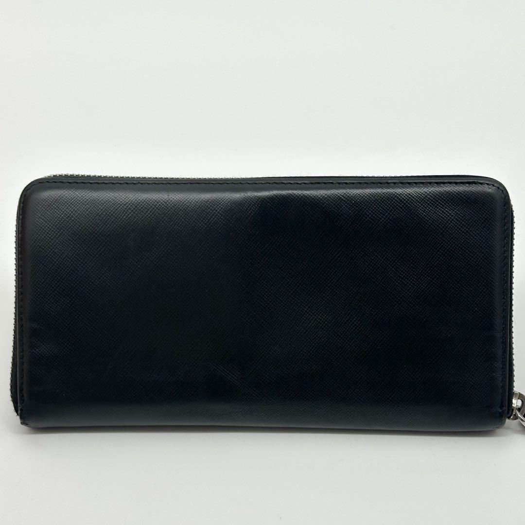 Prada Saffiano Organizer Leather Zip Around Wallet — view 3