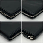 Prada Saffiano Organizer Leather Zip Around Wallet — view 7