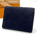 Louis Vuitton Monogram Empreinte Portefeuille Victorine Navy Wallet — view 2