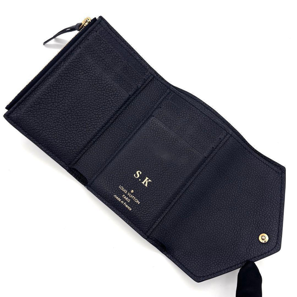 Louis Vuitton Monogram Empreinte Portefeuille Victorine Navy Wallet — view 3