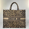 Dior Book Tote Large Leopard