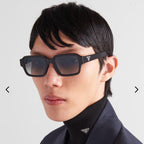 Prada Square Gradient Sunglasses Boston Logo Eyewear — view 2