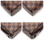 Louis Vuitton Damier Ebene Olaf PM Shoulder Bag Brown Leather — view 8