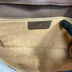 Gucci GG Shoulder Bag Brown Beige Leather Logo — view 5