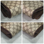 Gucci GG Shoulder Bag Brown Beige Leather Logo — view 9