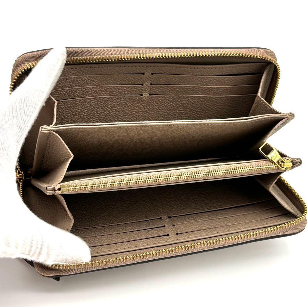 Louis Vuitton Zippy Wallet Bicolor Beige White — view 3