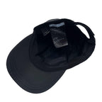 Prada Nylon Triangle Plate Logo Baseball Cap Black — view 6