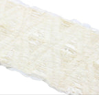 Gucci Silk Shawl Scarf Pleated Ivory — view 2