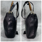 Gucci Shoulder Bag 2-Way Bamboo Black Leather — view 7