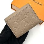 Louis Vuitton Monogram Empreinte Zoe Trifold Wallet Tourterelle — view 2