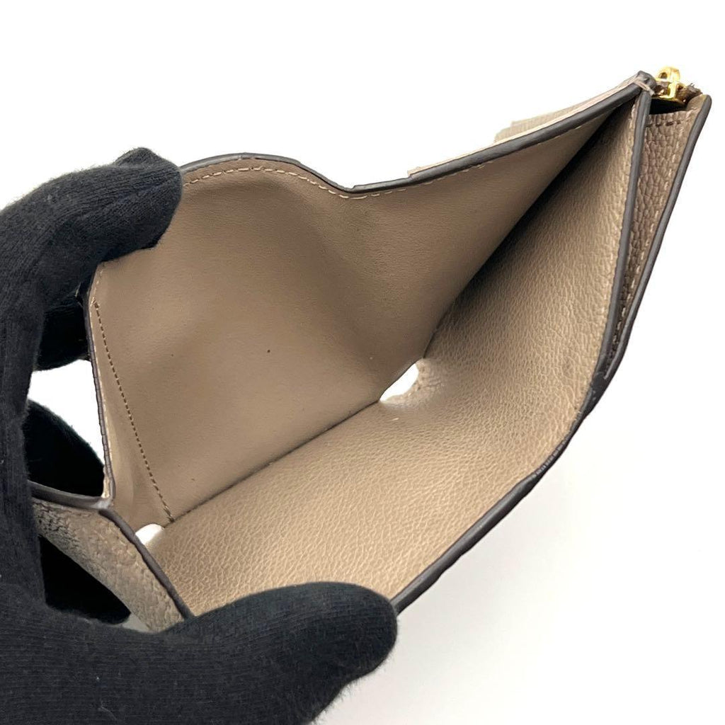 Louis Vuitton Monogram Empreinte Zoe Trifold Wallet Tourterelle — view 4