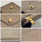 Louis Vuitton Monogram Empreinte Zoe Trifold Wallet Tourterelle — view 9