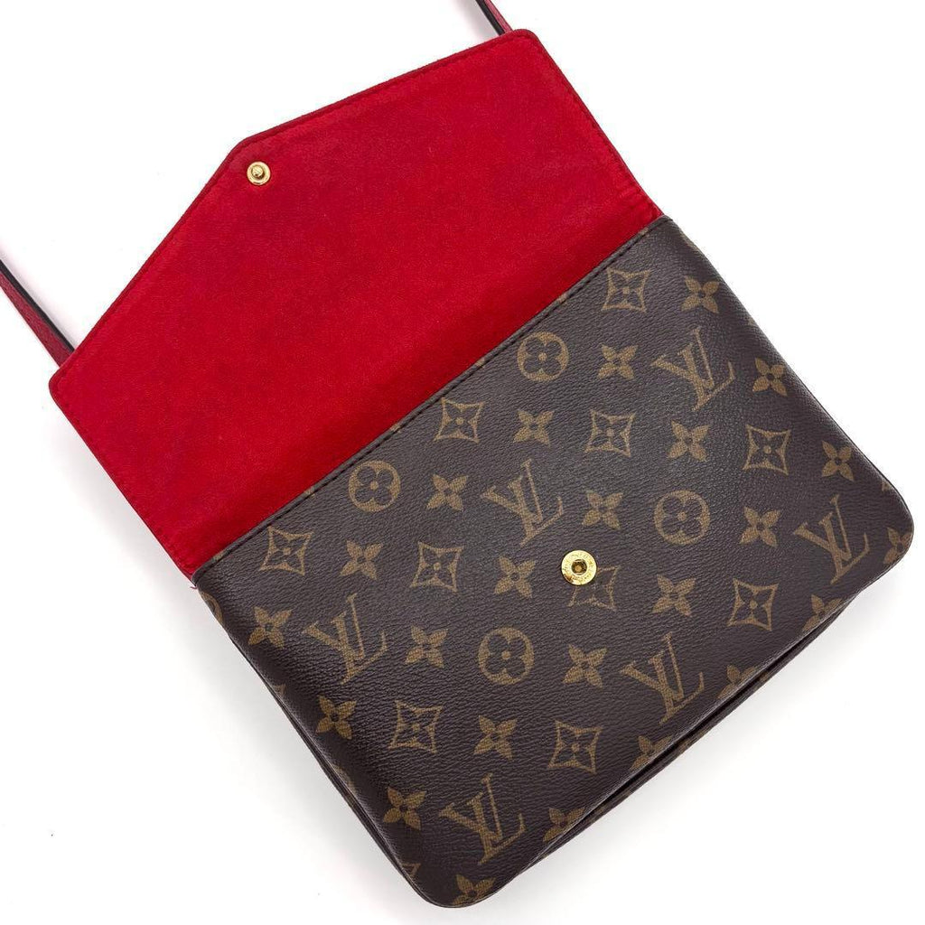 Louis Vuitton Monogram Twice Cerise Shoulder Bag Red — view 3