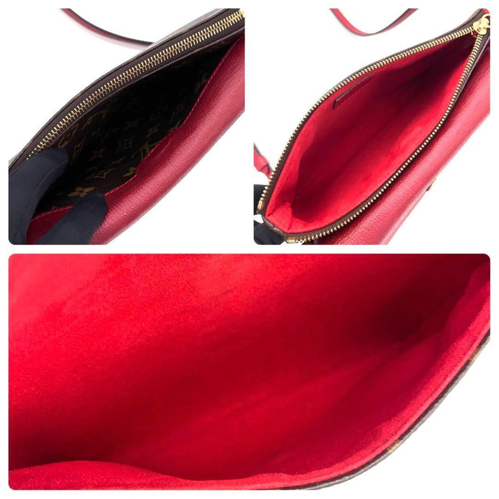 Louis Vuitton Monogram Twice Cerise Shoulder Bag Red — view 4