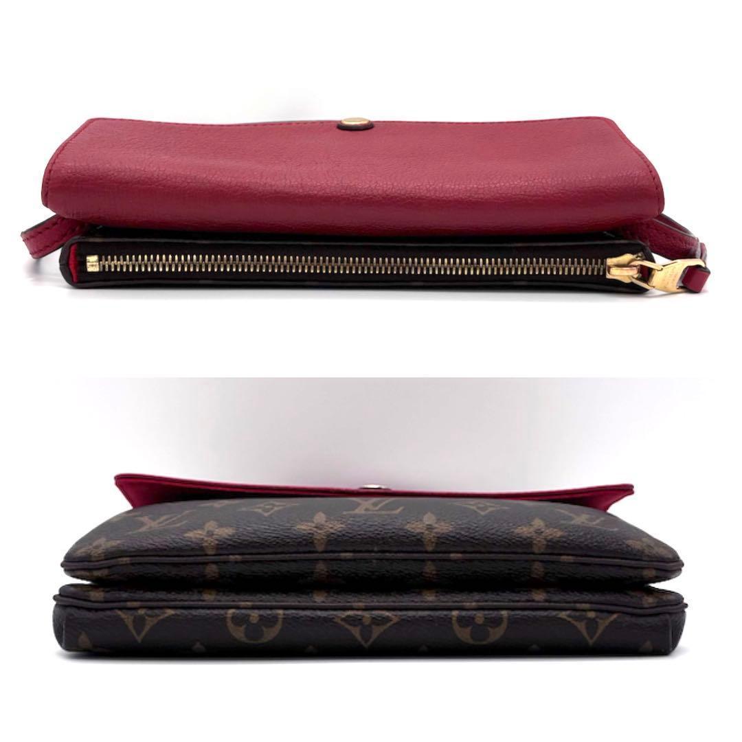 Louis Vuitton Monogram Twice Cerise Shoulder Bag Red — view 5