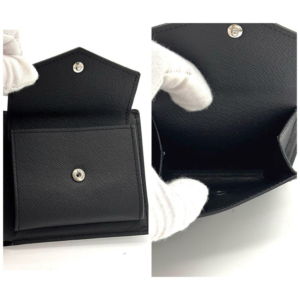 Louis Vuitton Wallet Taiga Portefeuille Marco NM Black — view 4