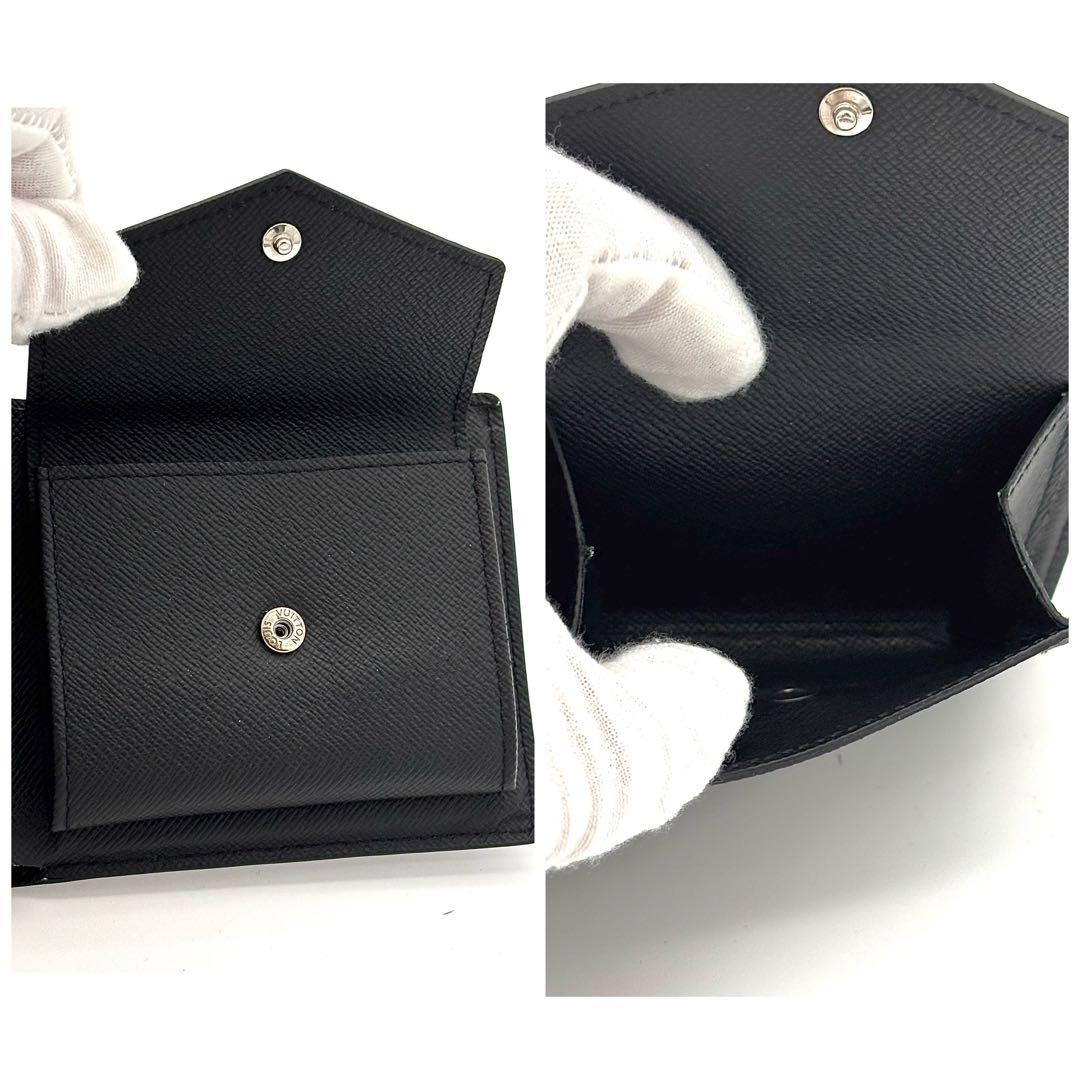 Louis Vuitton Wallet Taiga Portefeuille Marco NM Black — view 4