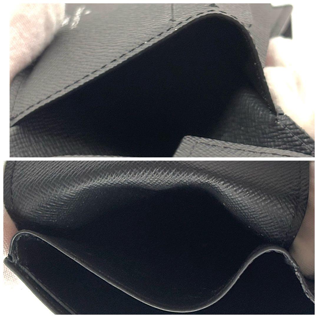 Louis Vuitton Wallet Taiga Portefeuille Marco NM Black — view 6