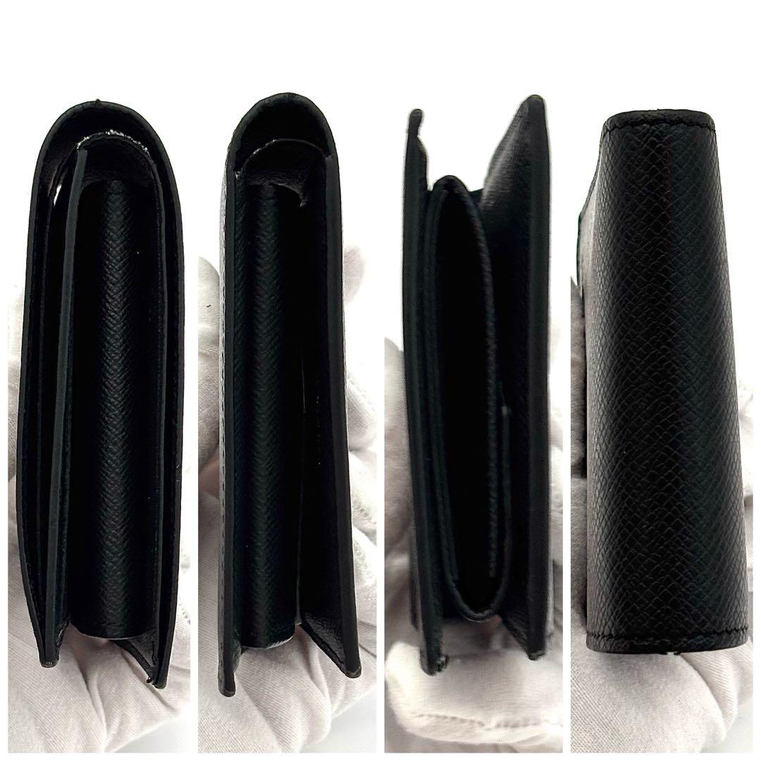 Louis Vuitton Wallet Taiga Portefeuille Marco NM Black — view 7