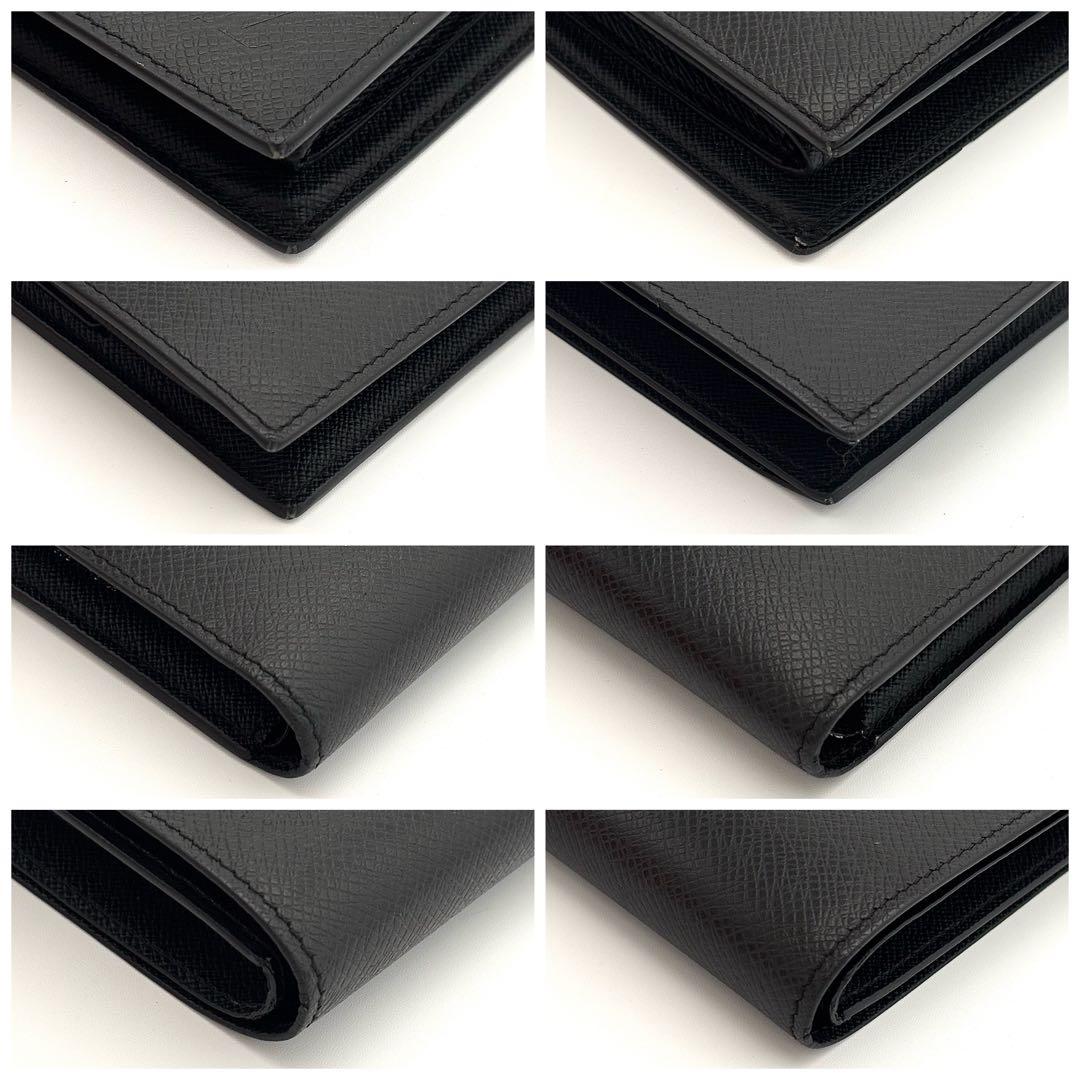 Louis Vuitton Wallet Taiga Portefeuille Marco NM Black — view 8